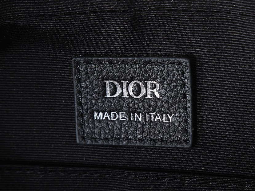 Di*or Zipped Briefcase BlackGravity Leather-37 x 28 x 6CM