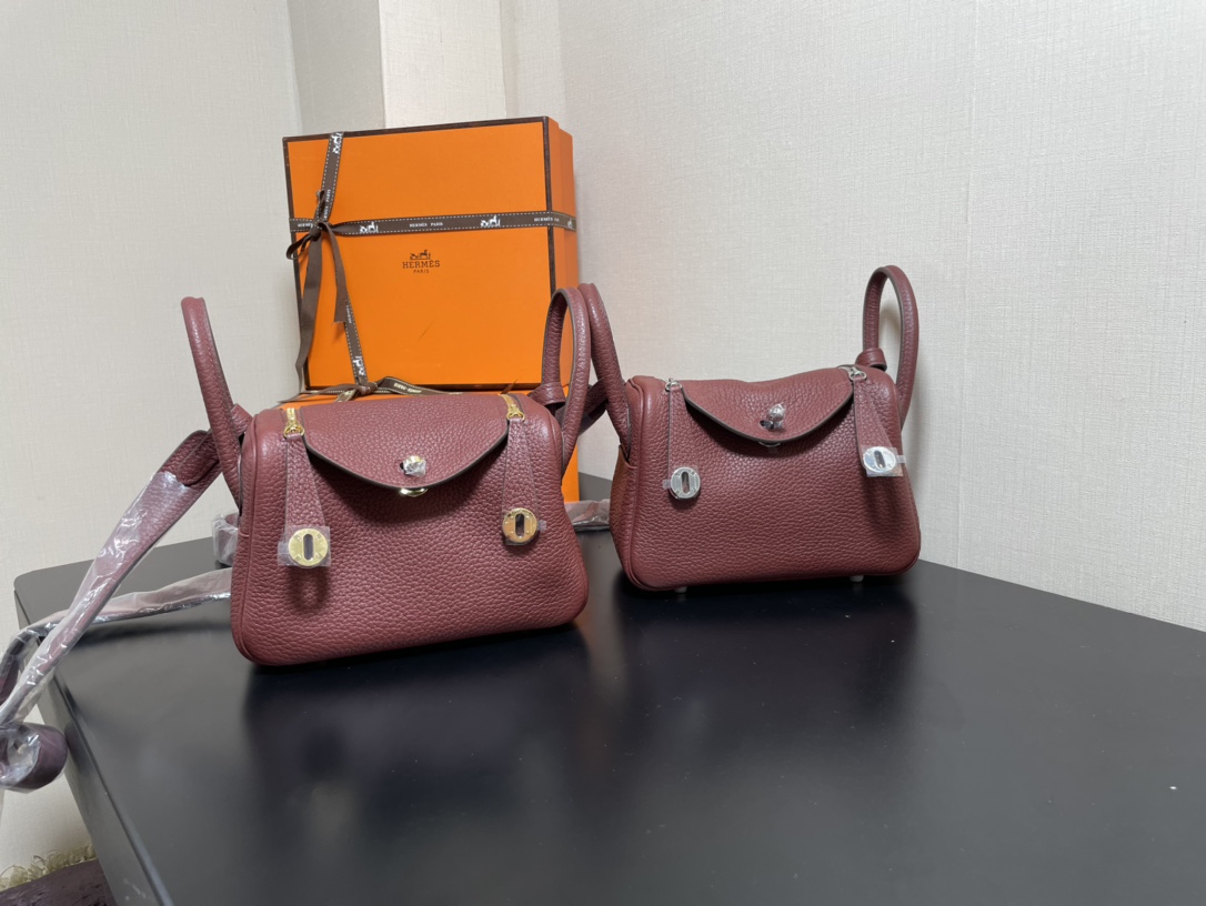 H**mes lindy 19-togo leather-19cm