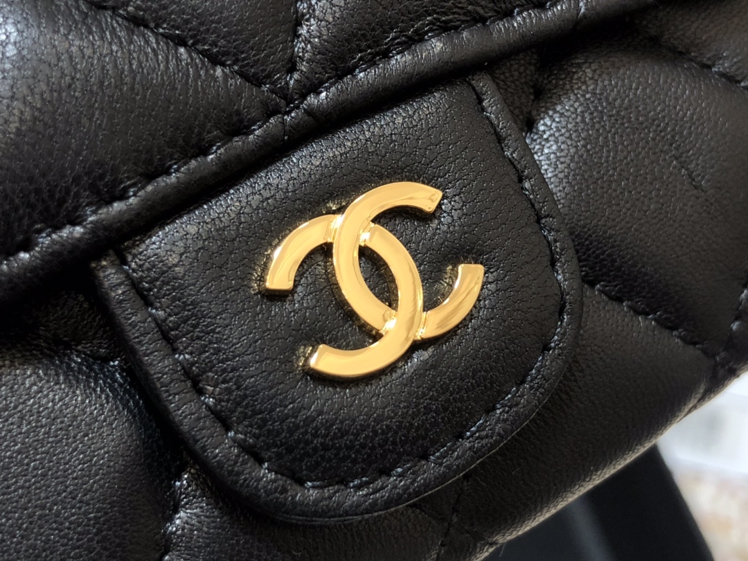 Ch@nel Wallet-Gold Harware-Lamskin-11*10CM