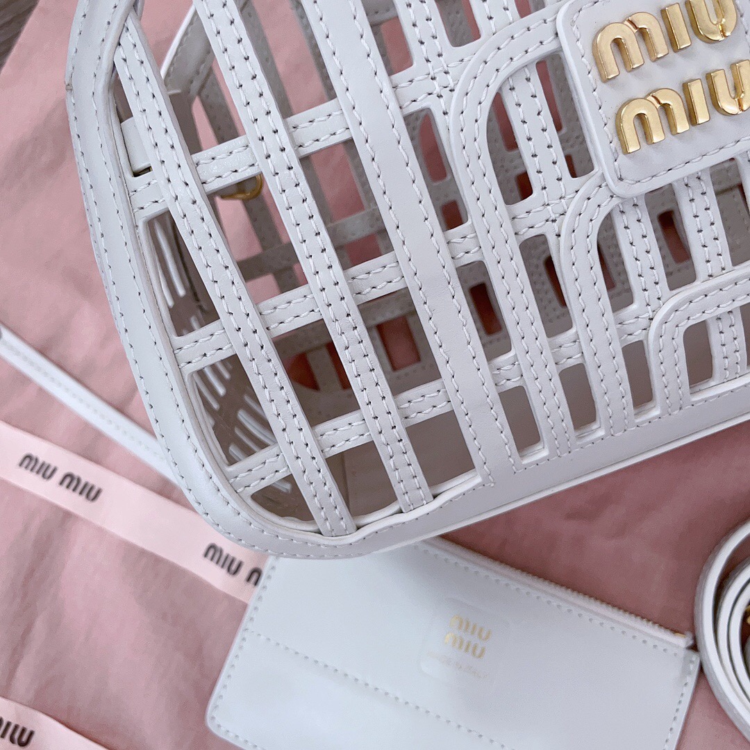 M1um1u leather basket-24*12.5*9cm