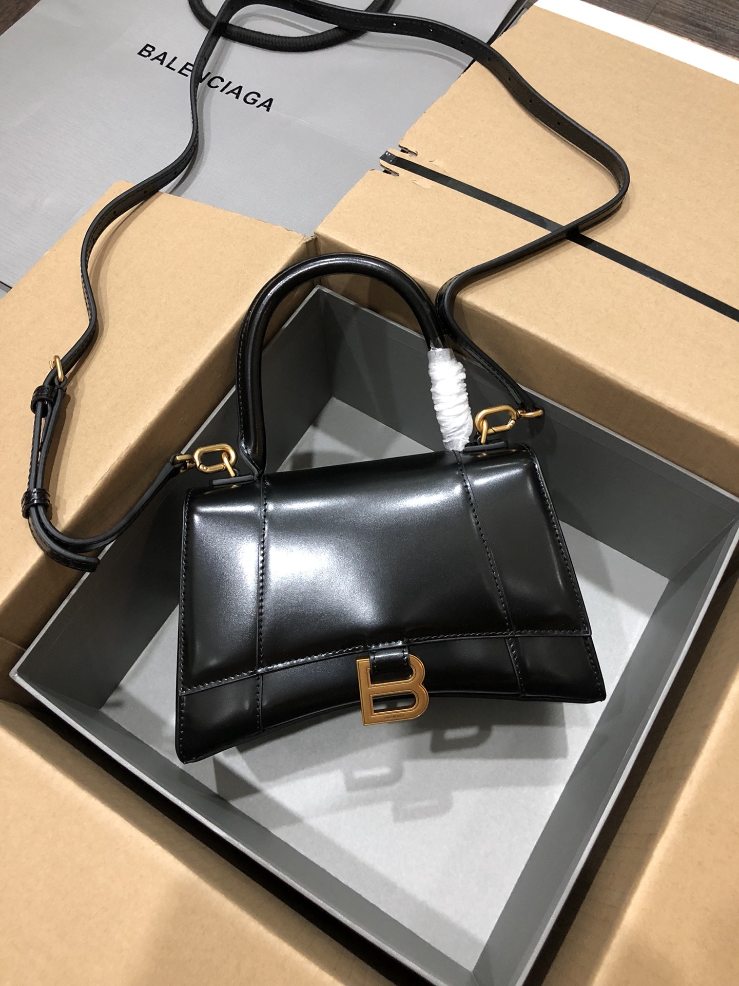 Ba*len*cia*ga hourglass bag-23x10x24cm