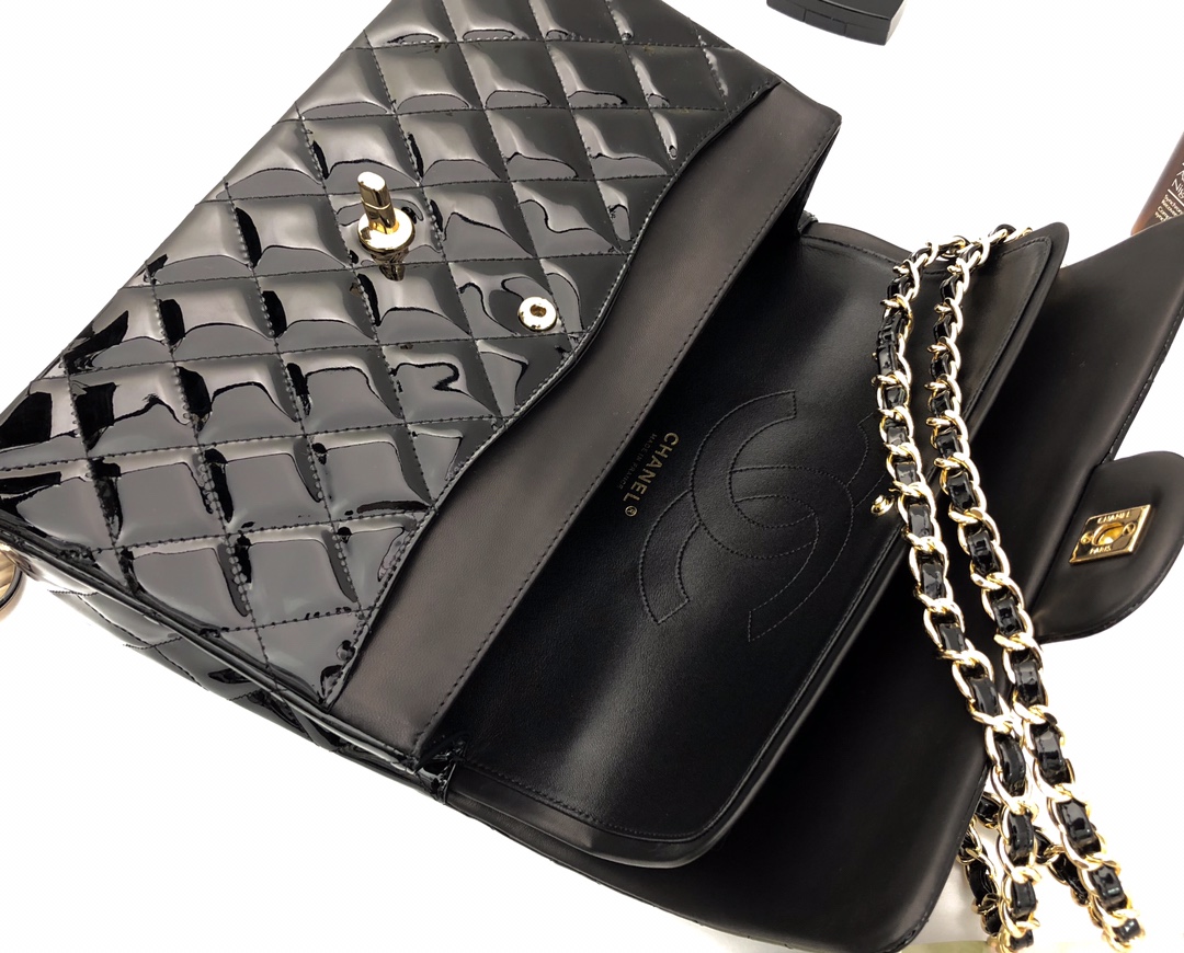 Ch@nel Flap Bag-Gold Hardware-30CM