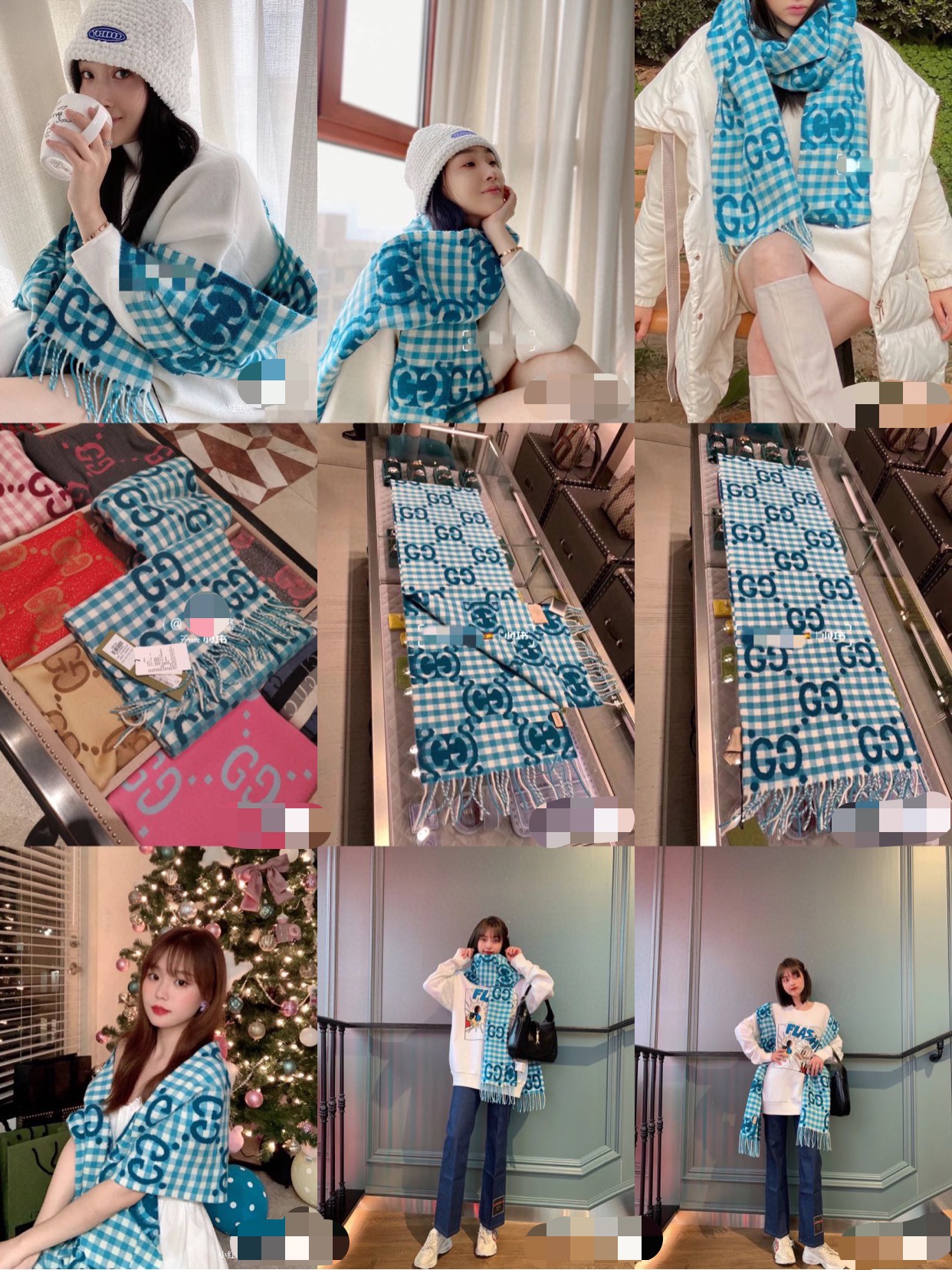 G*u*i scarf-35*240cm