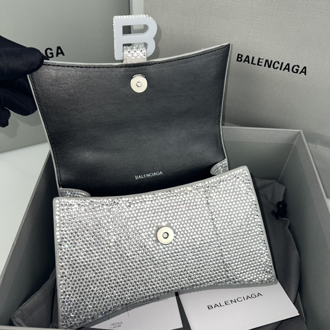 Ba*len*cia*ga small hourglass bag-13*8*19cm
