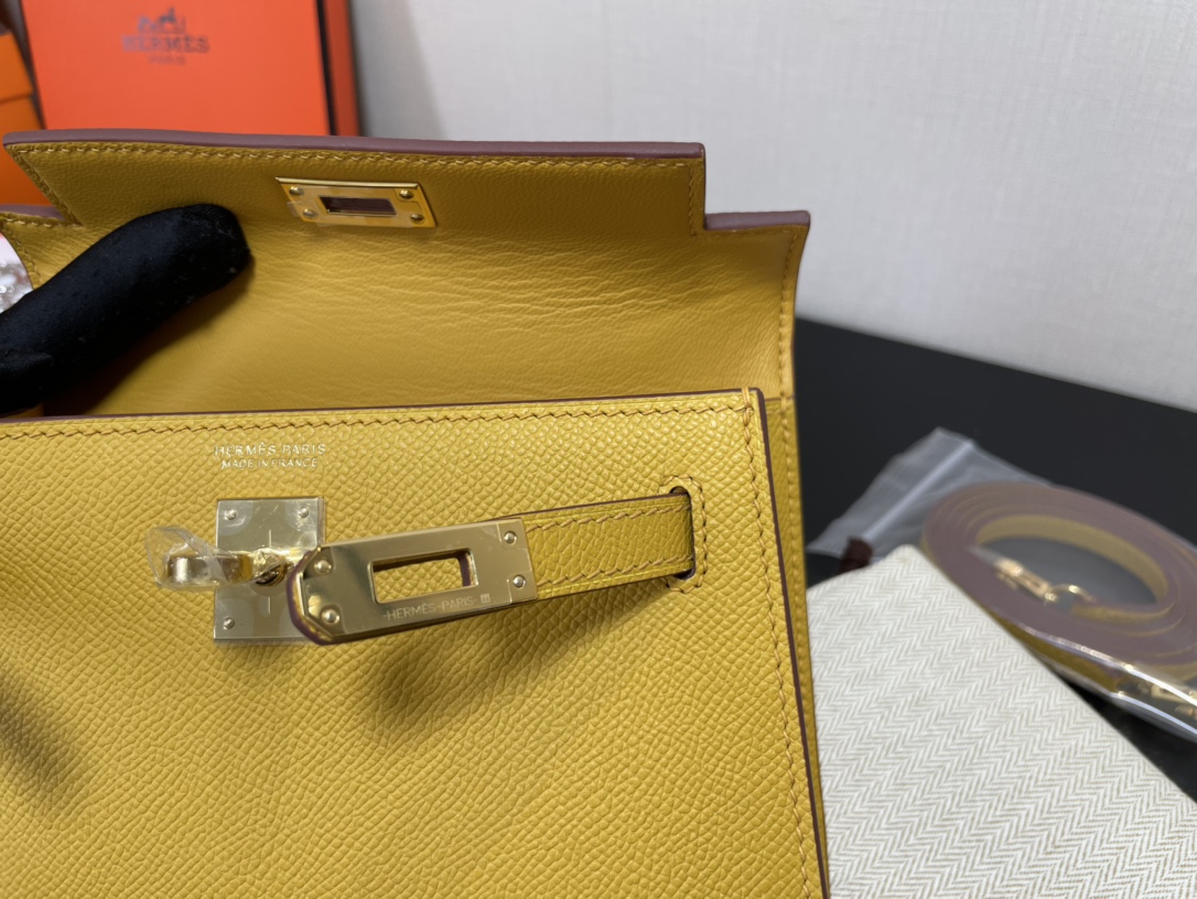 H**mes kelly-gold&silver hardware-19cm