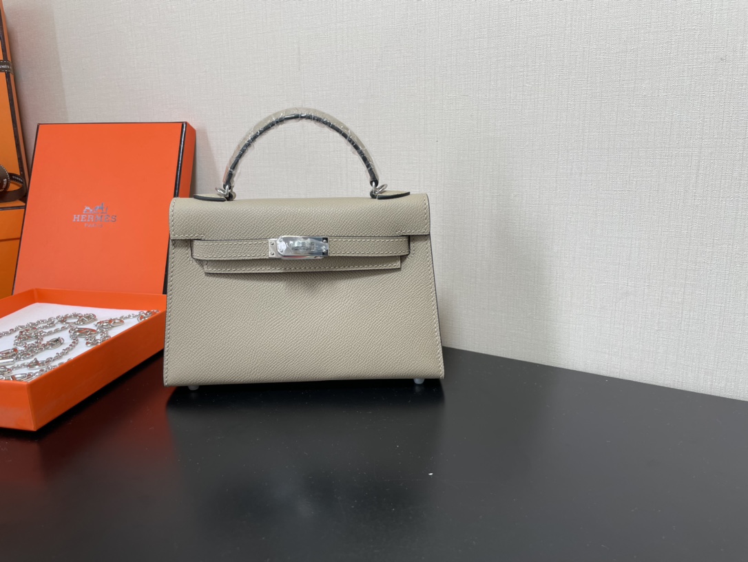 H**mes kelly-gold&silver hardware-19cm