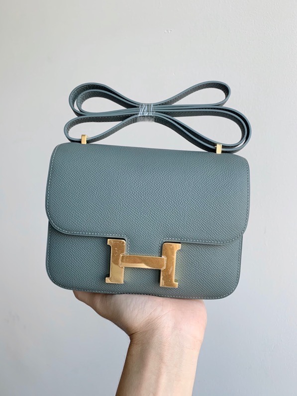 H**mes constance epsom leather-19cm