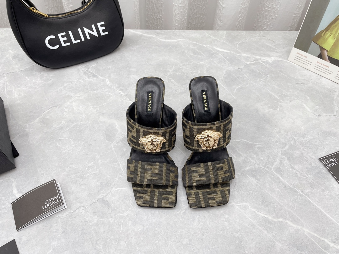 versace&F**di 2022ss sandals-10cm(eu35-41)