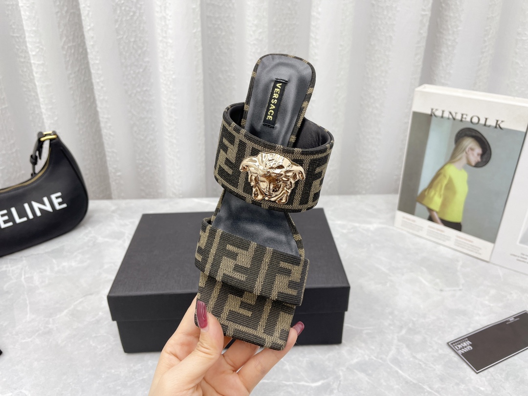 versace&F**di 2022ss sandals-6cm(eu35-41)