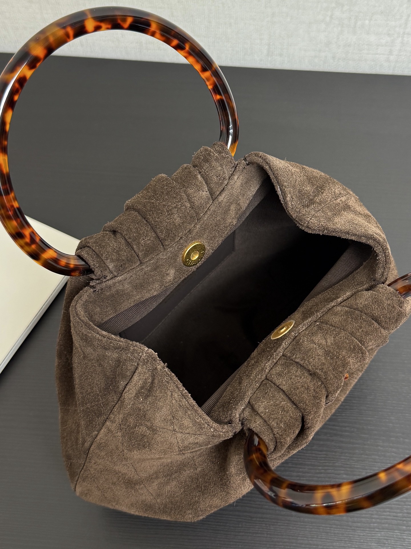 Cha*nel Matelasse Suede Hand Bag -18*24*12CM