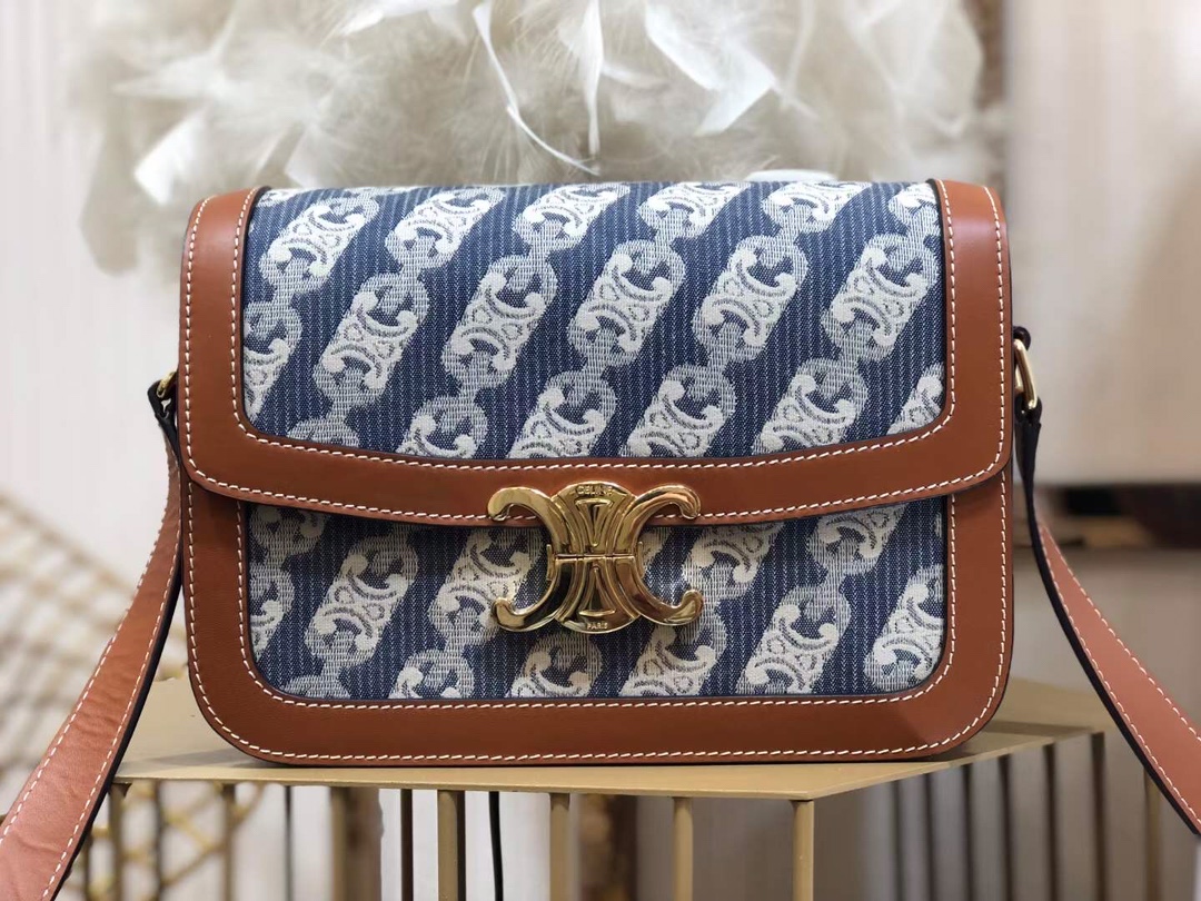 Celin Tambour Box Bag-22*16.5*7CM