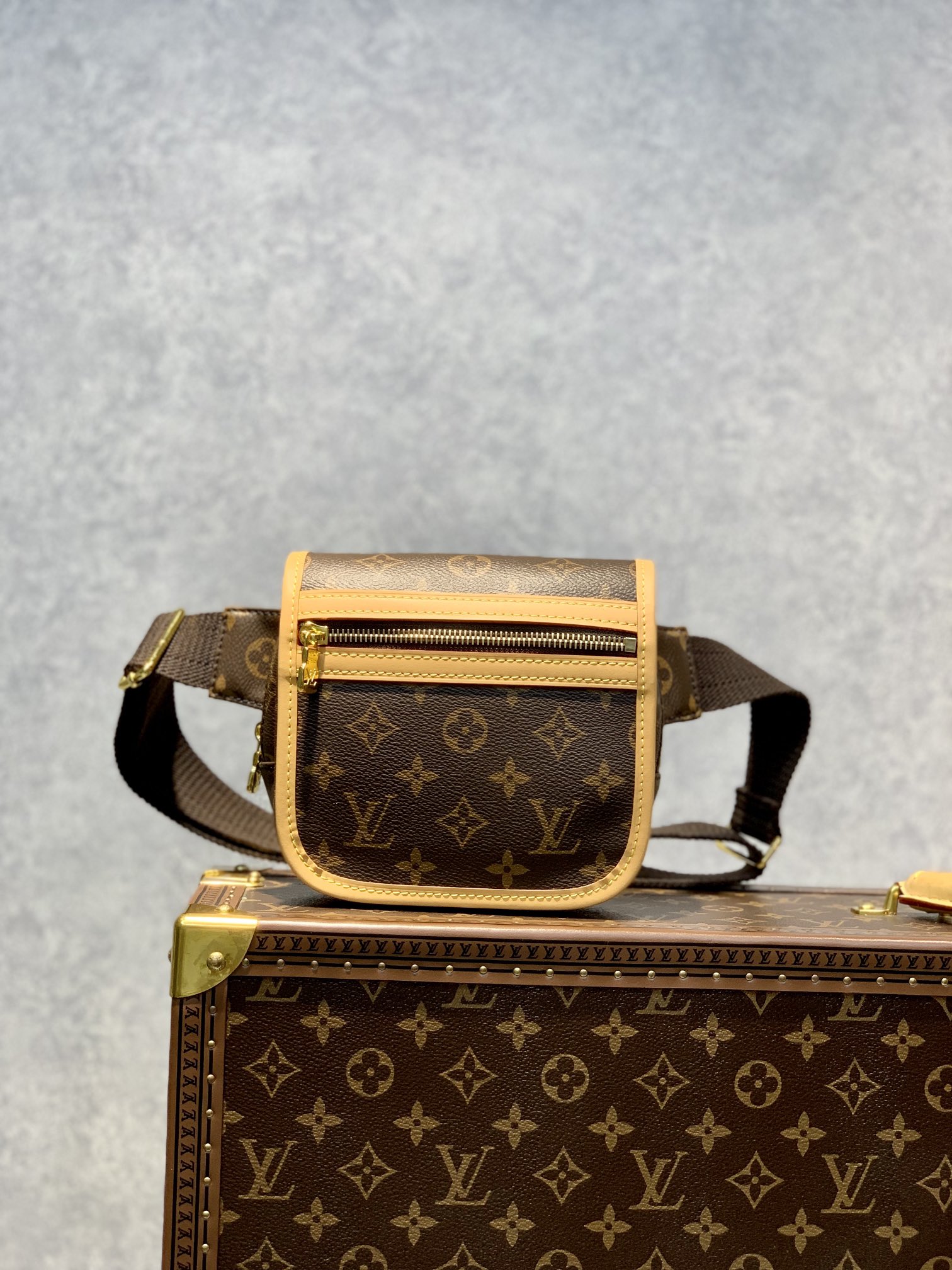 l0*is V*t0n m40106 vintage bag-18×4×16cm