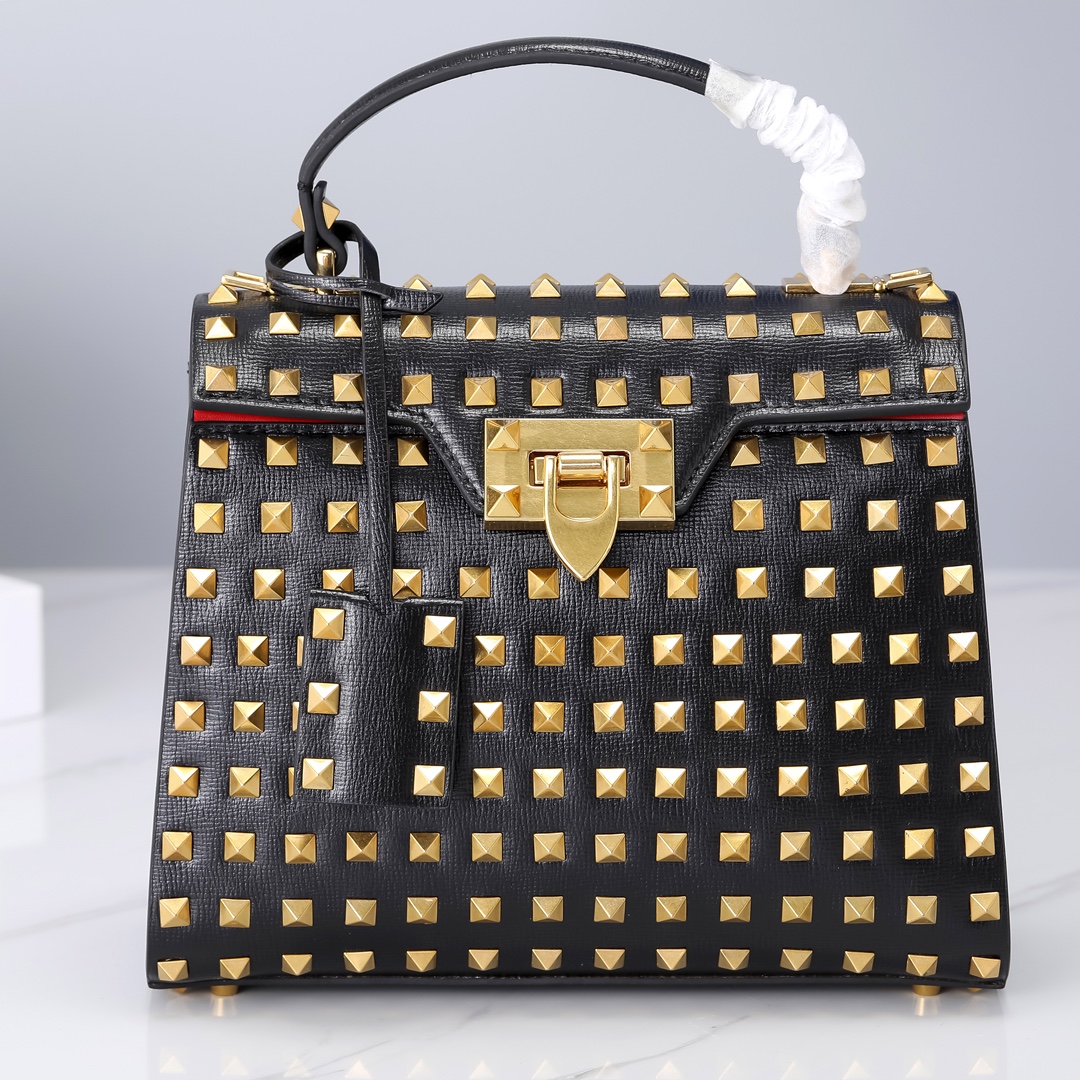 Va1e*ntin0 garavani rockstud alcove-22*17*9cm