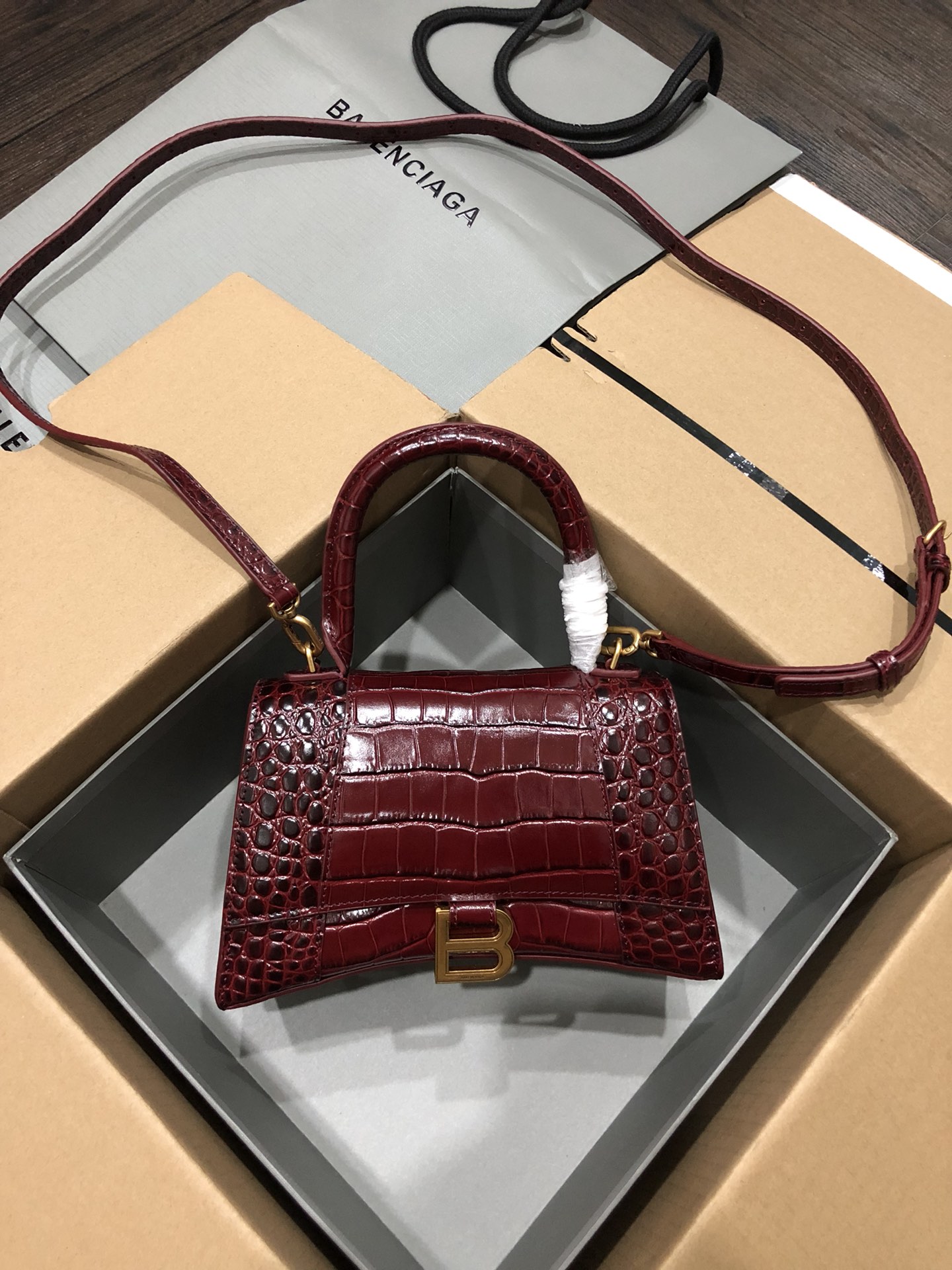 Ba*len*cia*ga hourglass bag-23x10x24cm