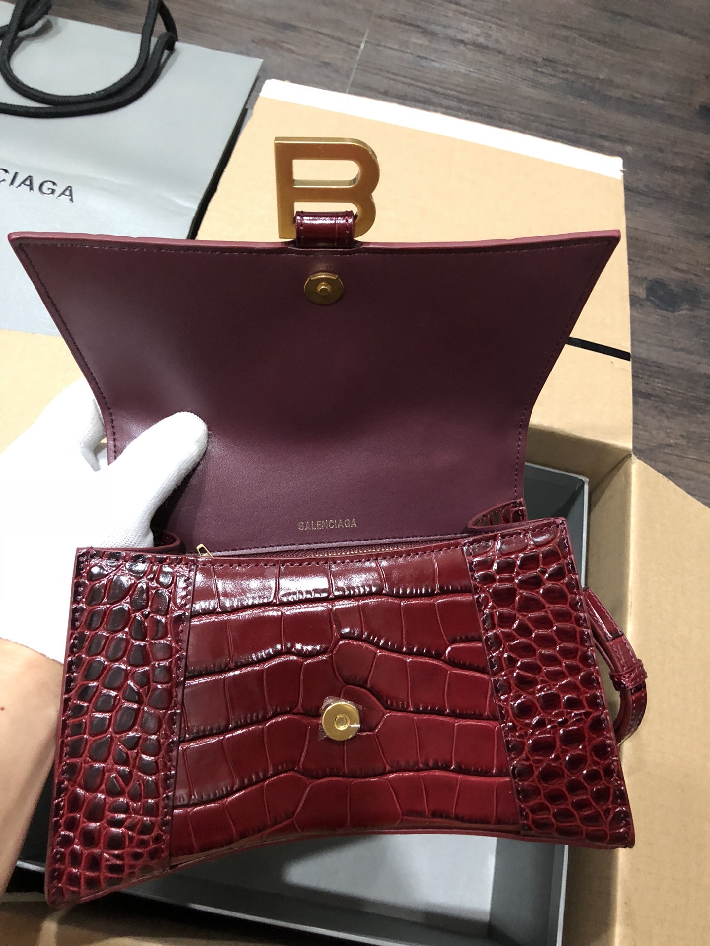 Ba*len*cia*ga hourglass bag-23x10x24cm