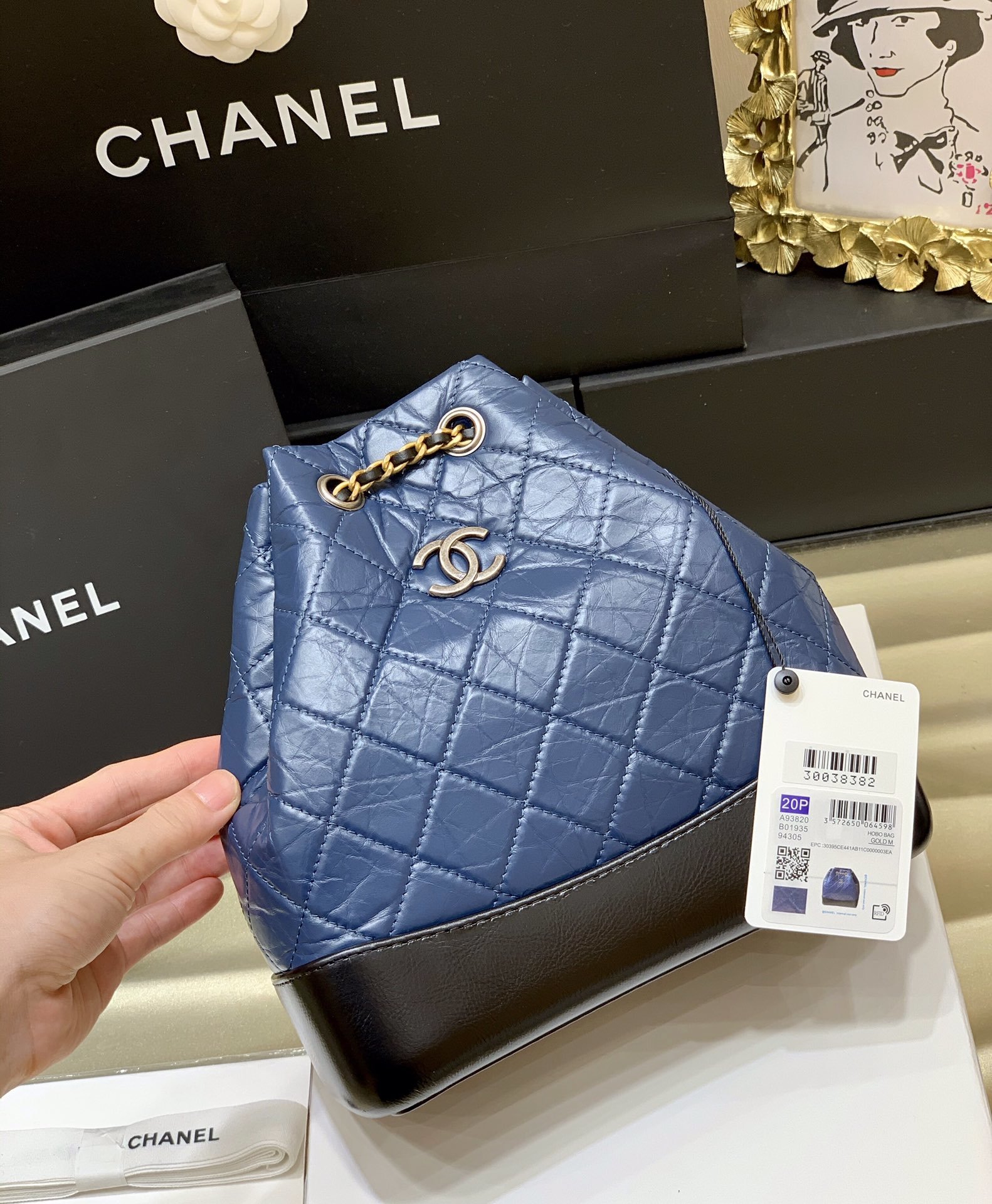 Ch@nel Gabrielle Backpack-23x22.5x10.5CM