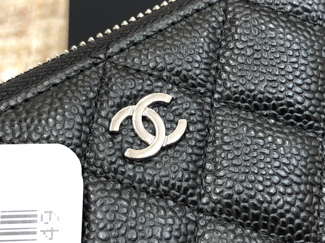 Ch@nel Wallet-Silver Hardware-19*10CM