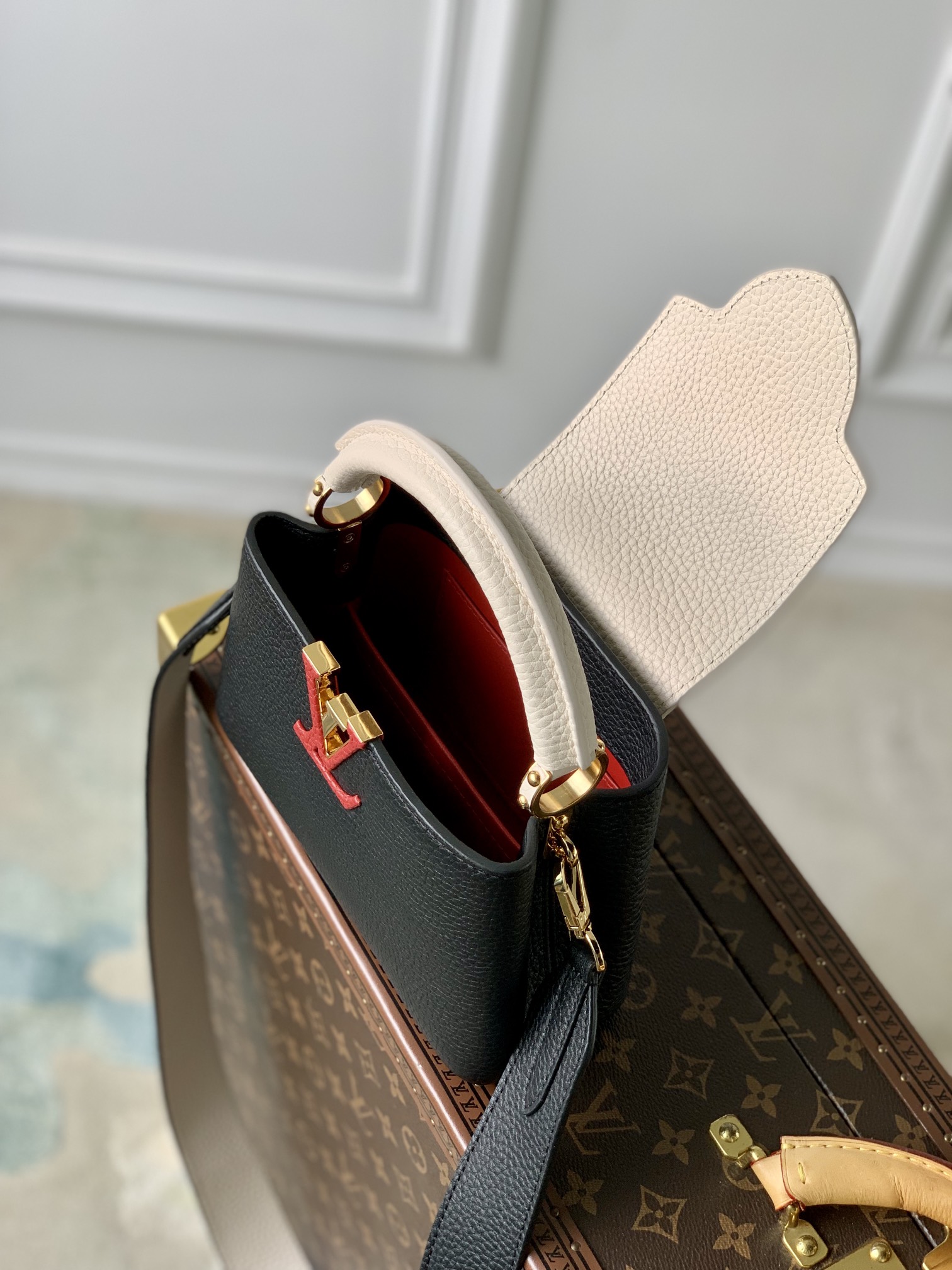 l0*is V*t0n mini capucines handlebag-21*14*8cm