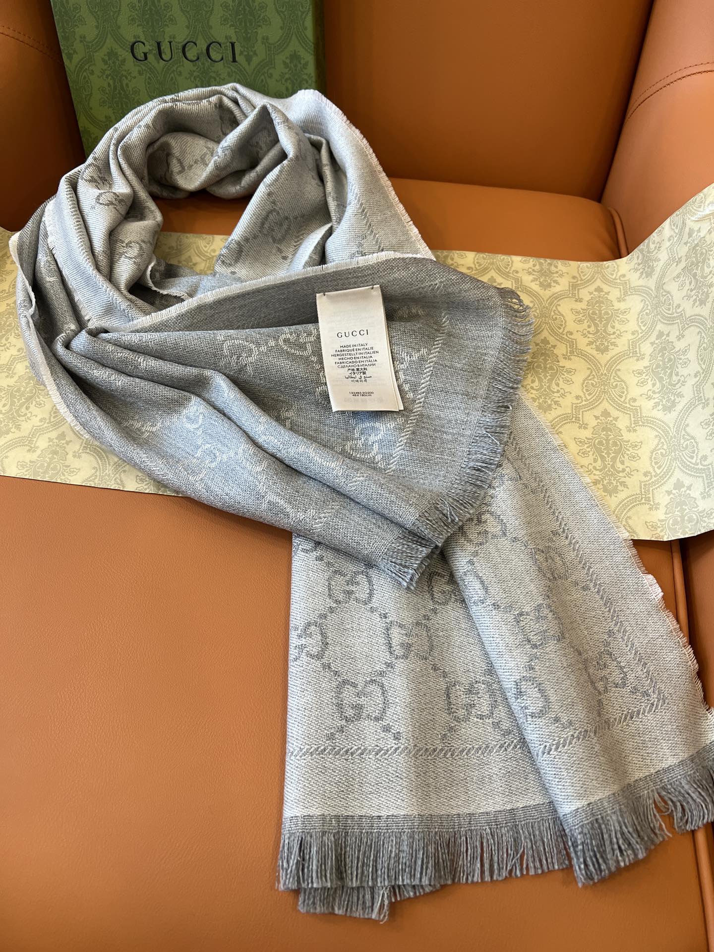 G*u*i scarf-48*180cm