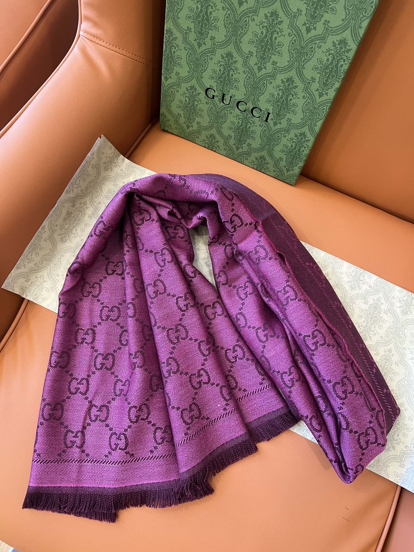 G*u*i scarf-48*180cm