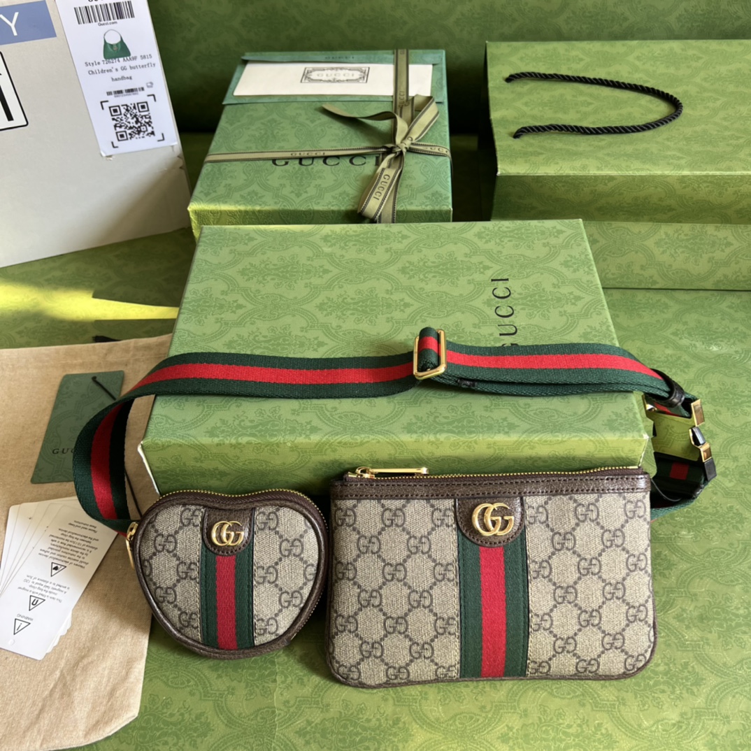 G*u*i waist bag-12*11*2&20*13cm
