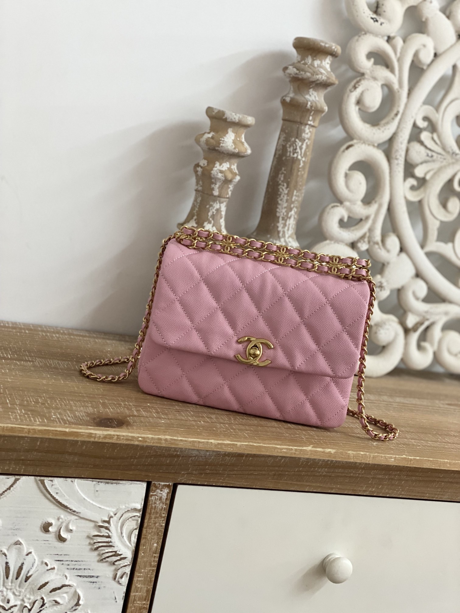 Ch@nel Flap Bag-13*20*9.5CM