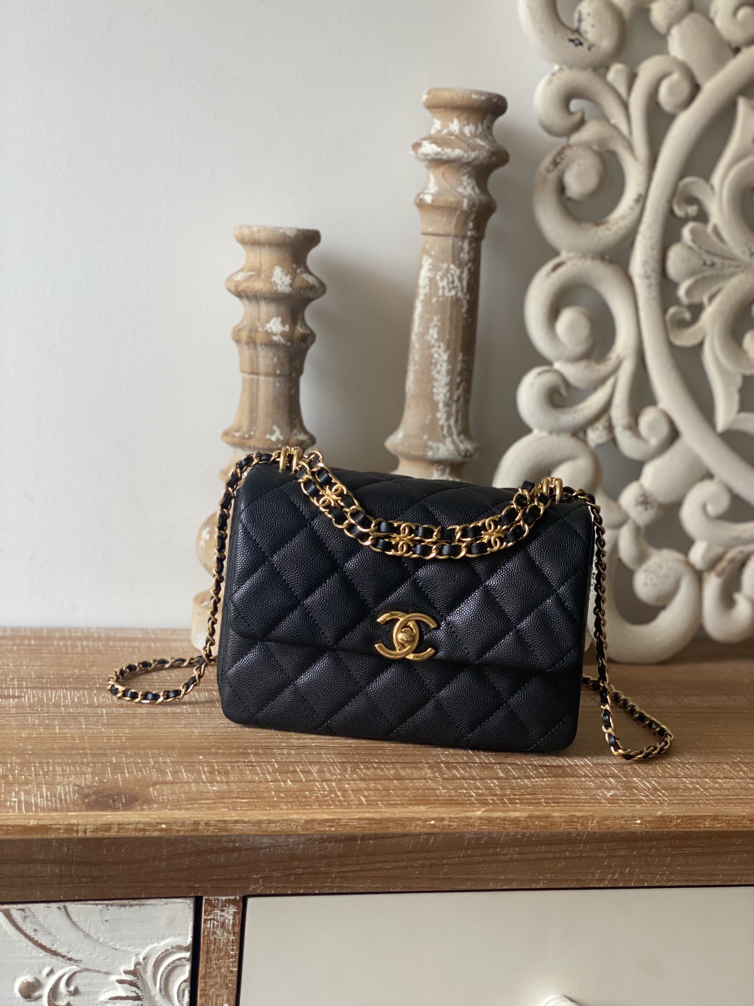 Ch@nel Flap Bag-13*20*9.5CM