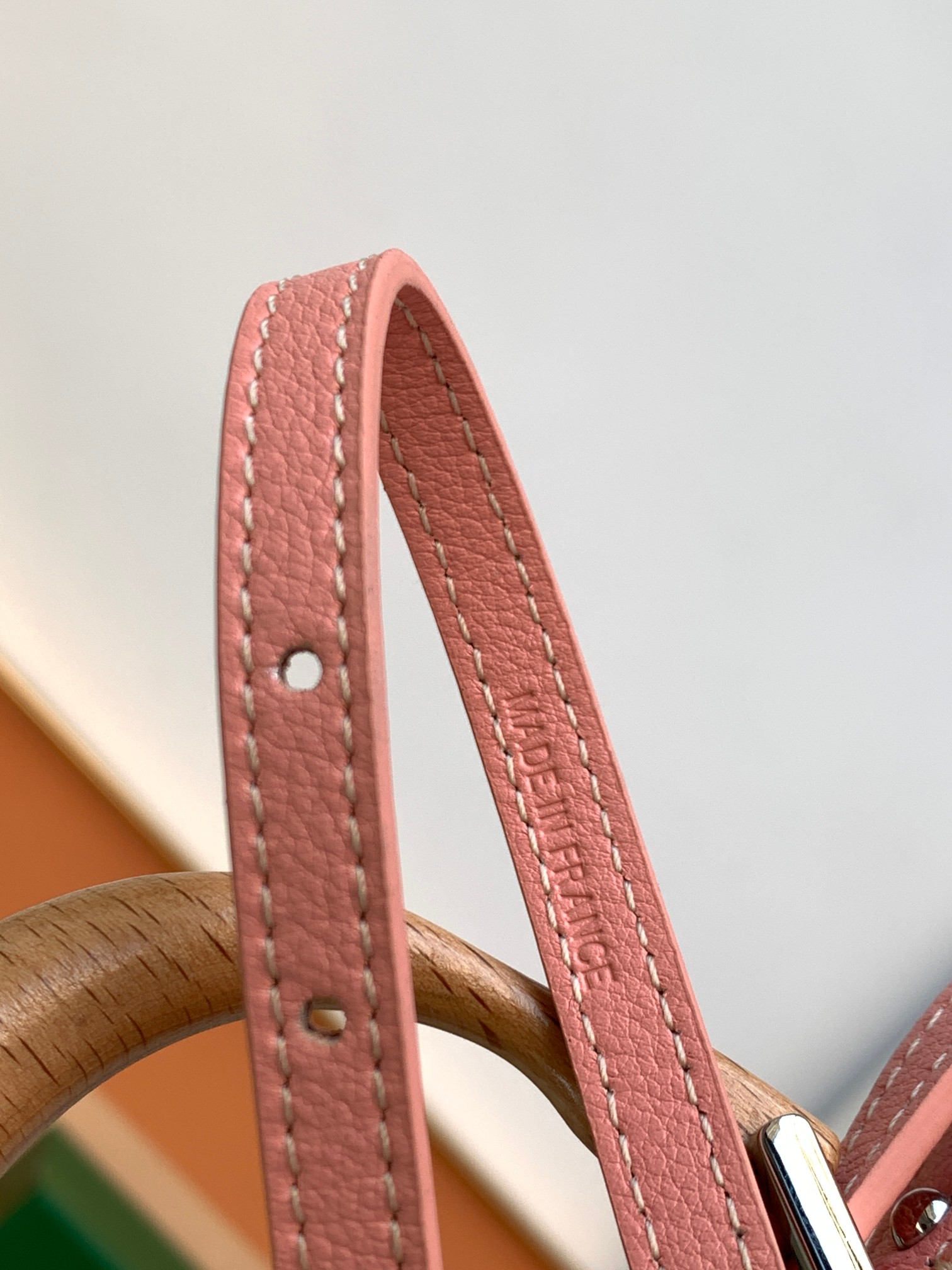 Go*ard coated canvas and leather saigon top handle bag-11.5x7x14.5cm