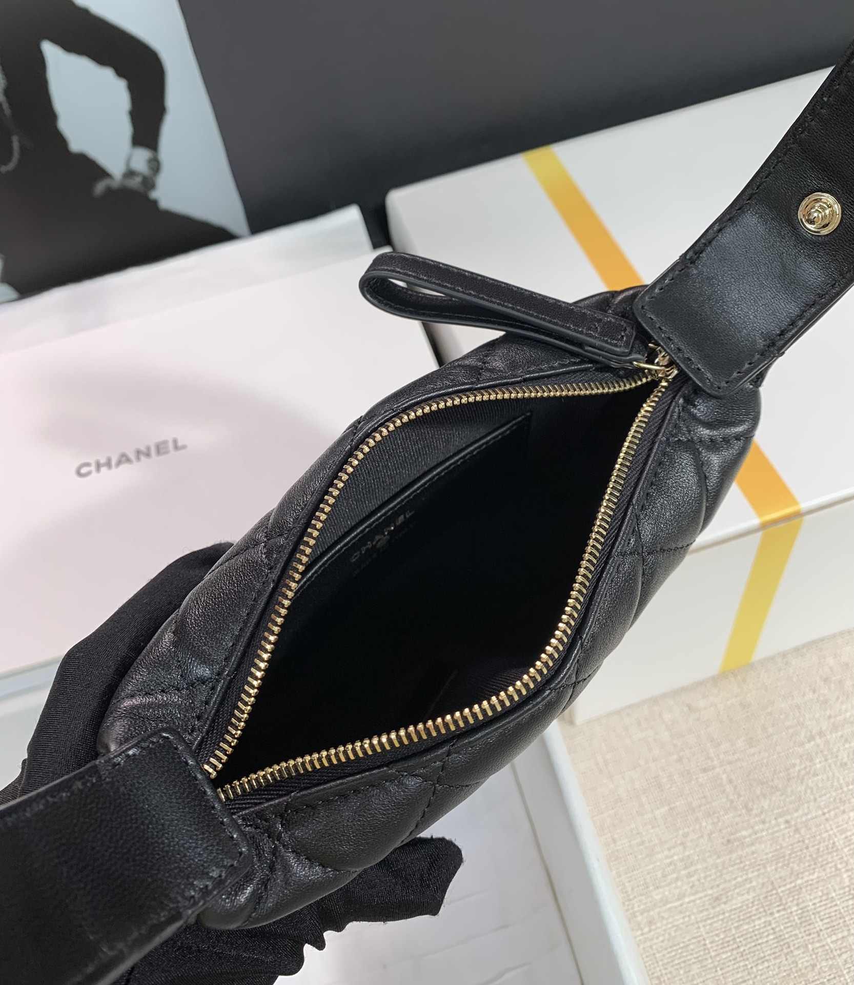 Ch@nel Pouch Bag-16*16*5.5CM