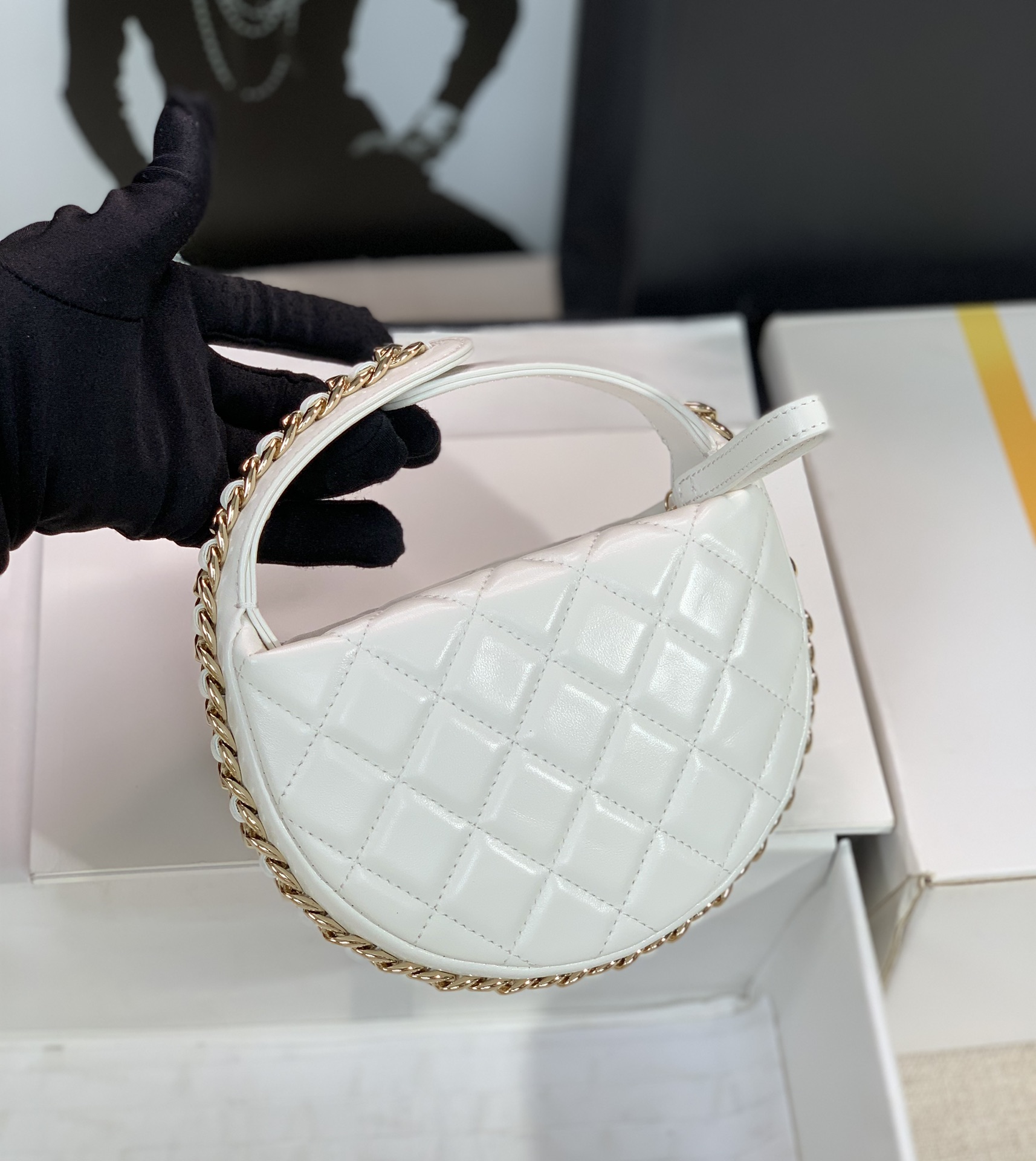 Ch@nel Pouch Bag-16*16*5.5CM