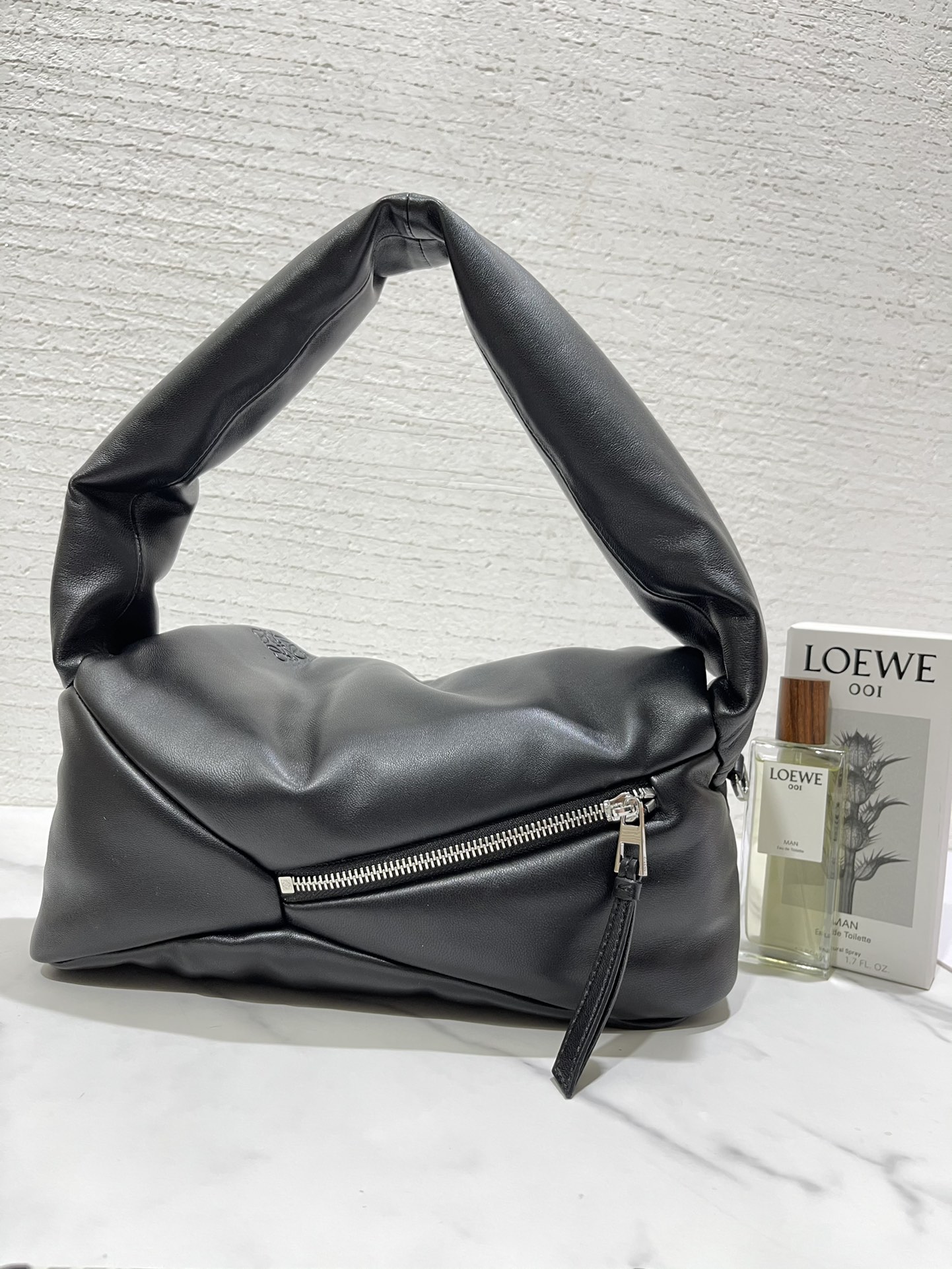 L0ew* puzzle puffer hobo bag-31*16*13cm