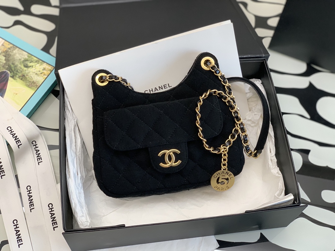 Ch@nel Hobo Handbags-17*19*6CM