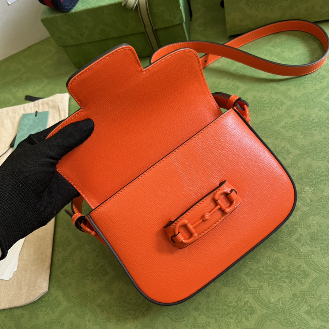 G*u*i 1955 horsebit shoulder bag-20.6*14.4*5.1cm