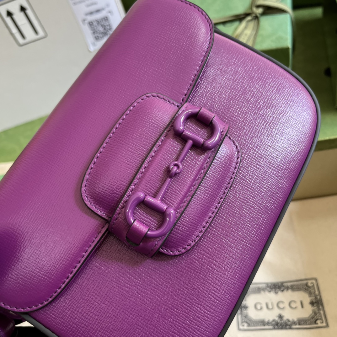 G*u*i 1955 horsebit shoulder bag-20.6*14.4*5.1cm