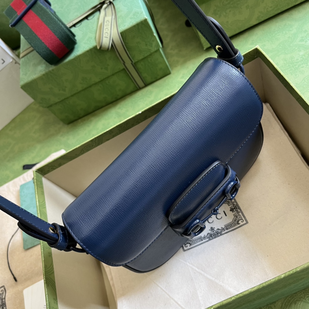 G*u*i 1955 horsebit shoulder bag-20.6*14.4*5.1cm