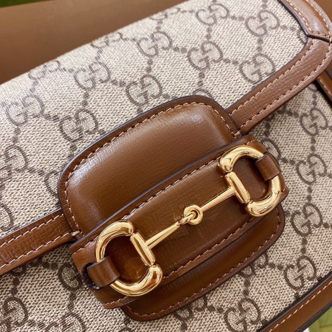 G*u*i 1955 horsebit shoulder bag-20.6*14.4*5.1cm