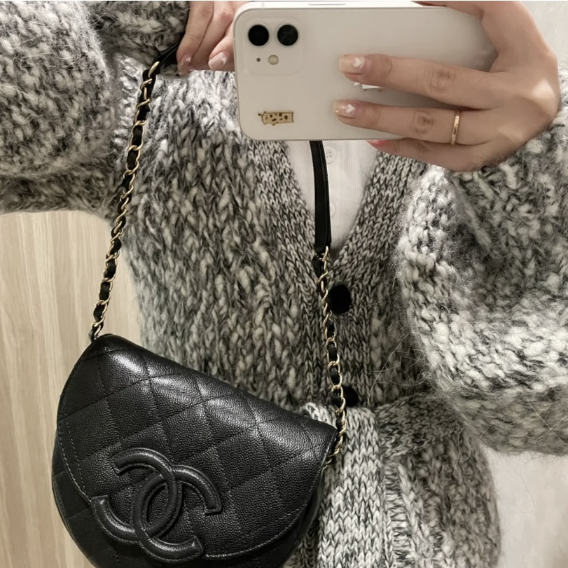 Ch@nel Vintage Saddle Bag-19*16*7CM