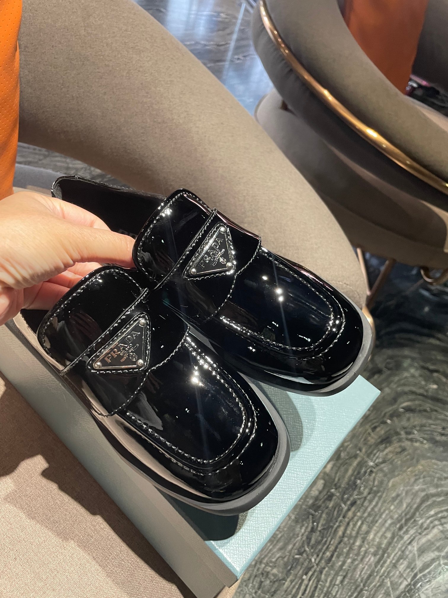 Pra*a boots 2023ss-3cm