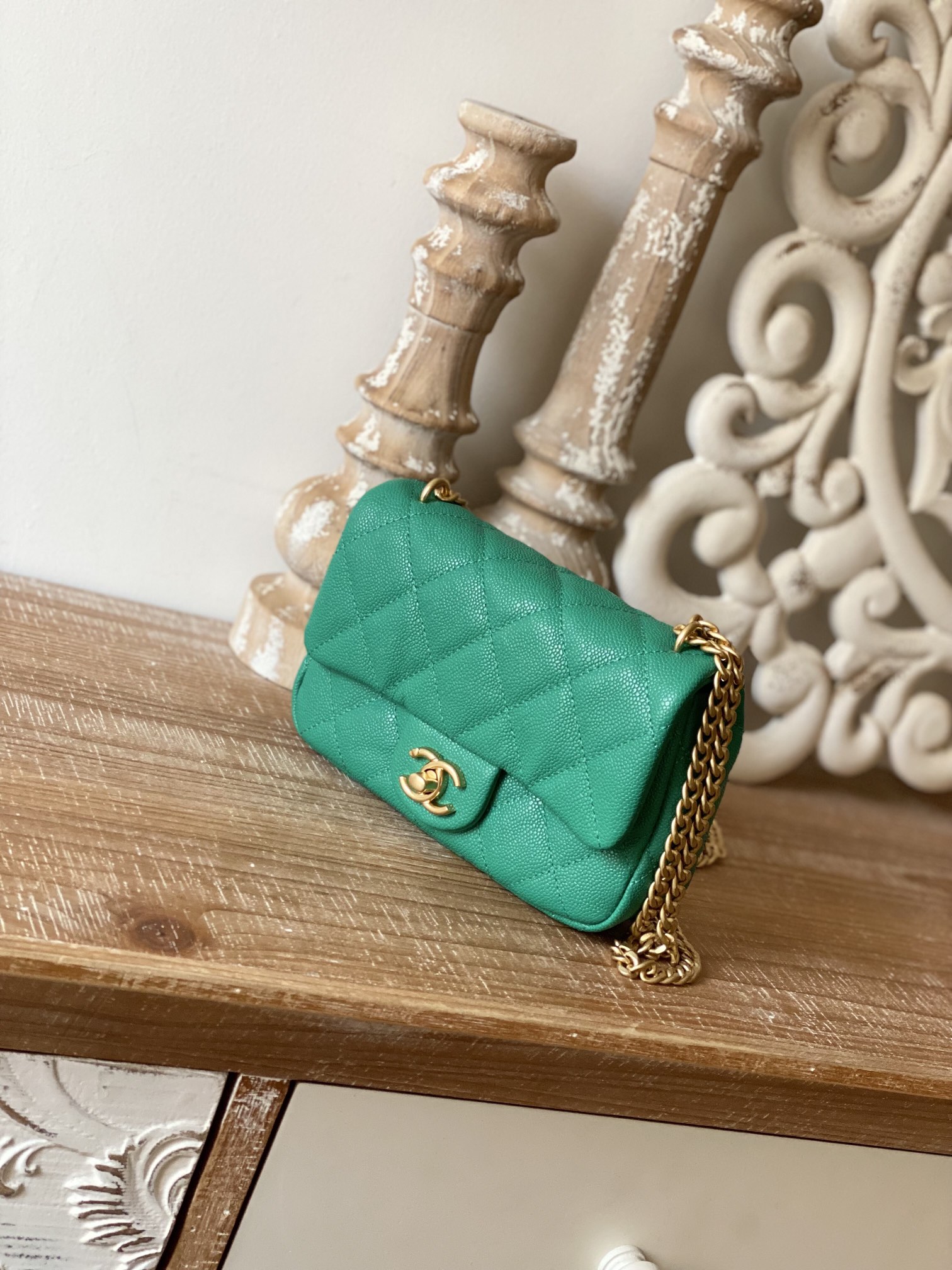 Ch@nel Flap Bag-12*19*8CM