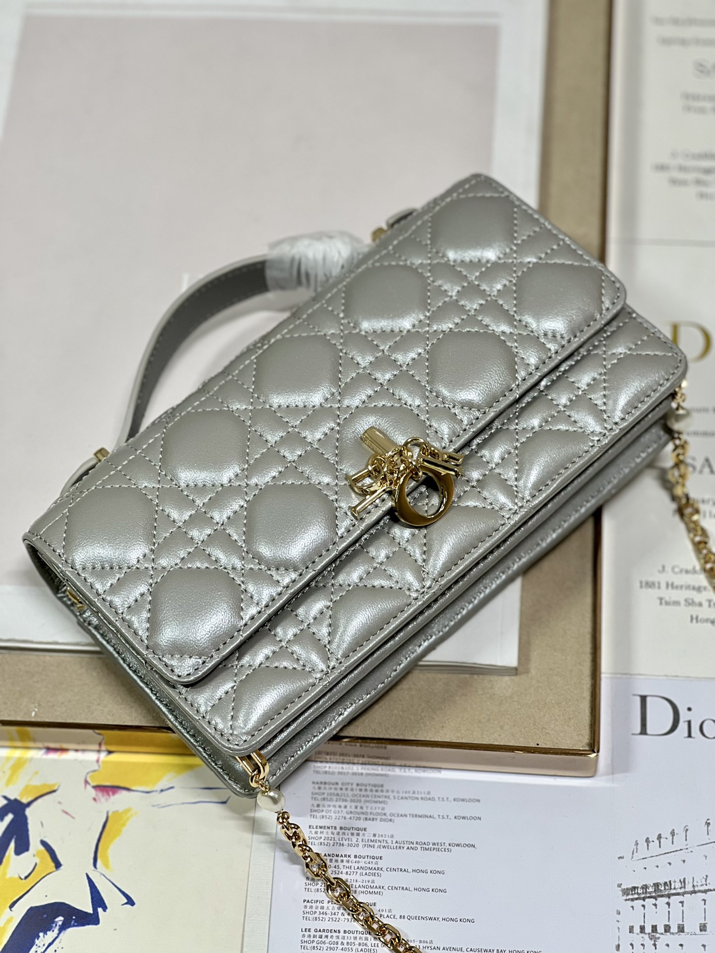 lady D*or bag-21 x 11.5 x 4.5ccm