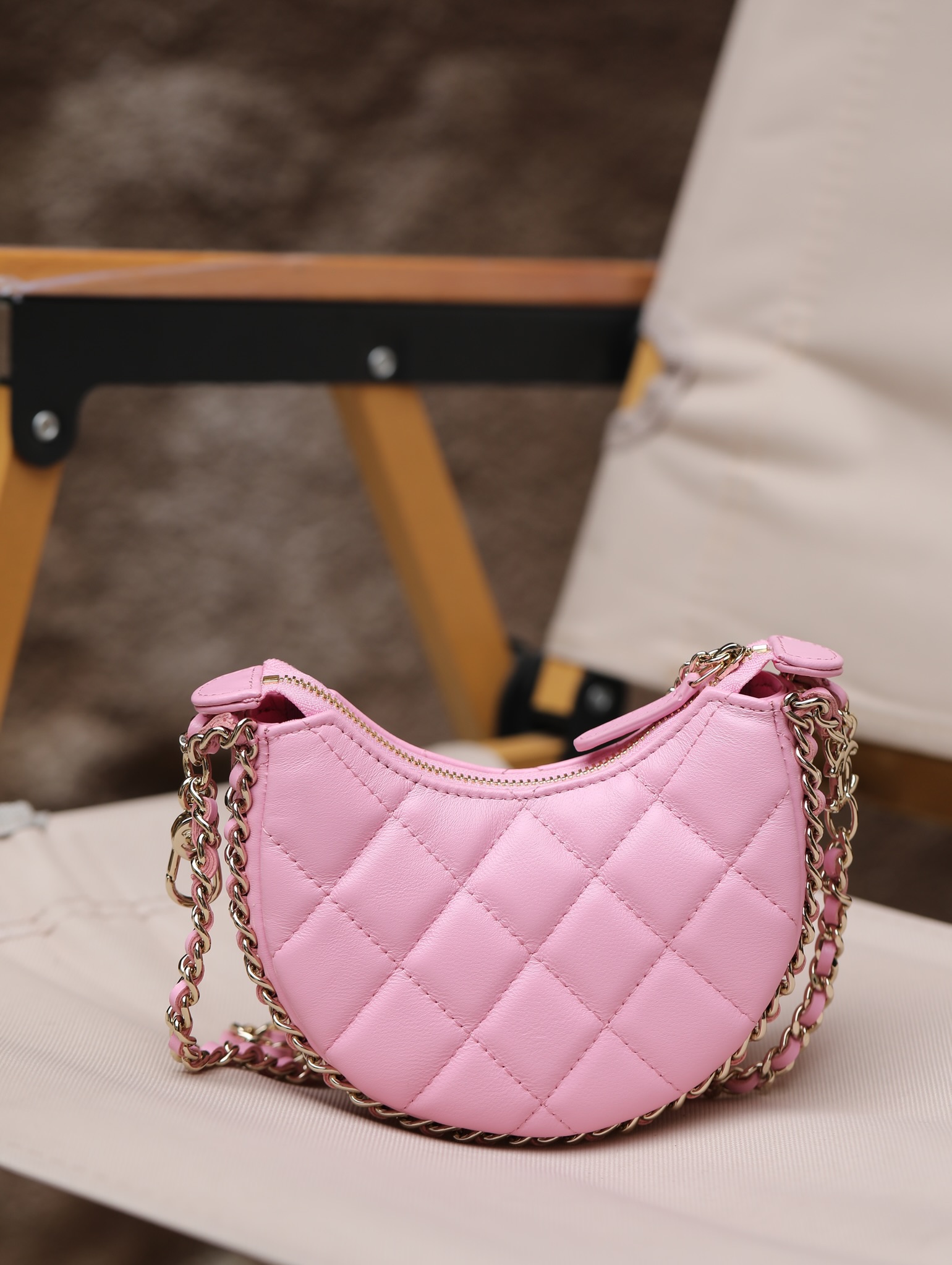 Ch@nel 23SS Moon Bag-16*10/22*14CM