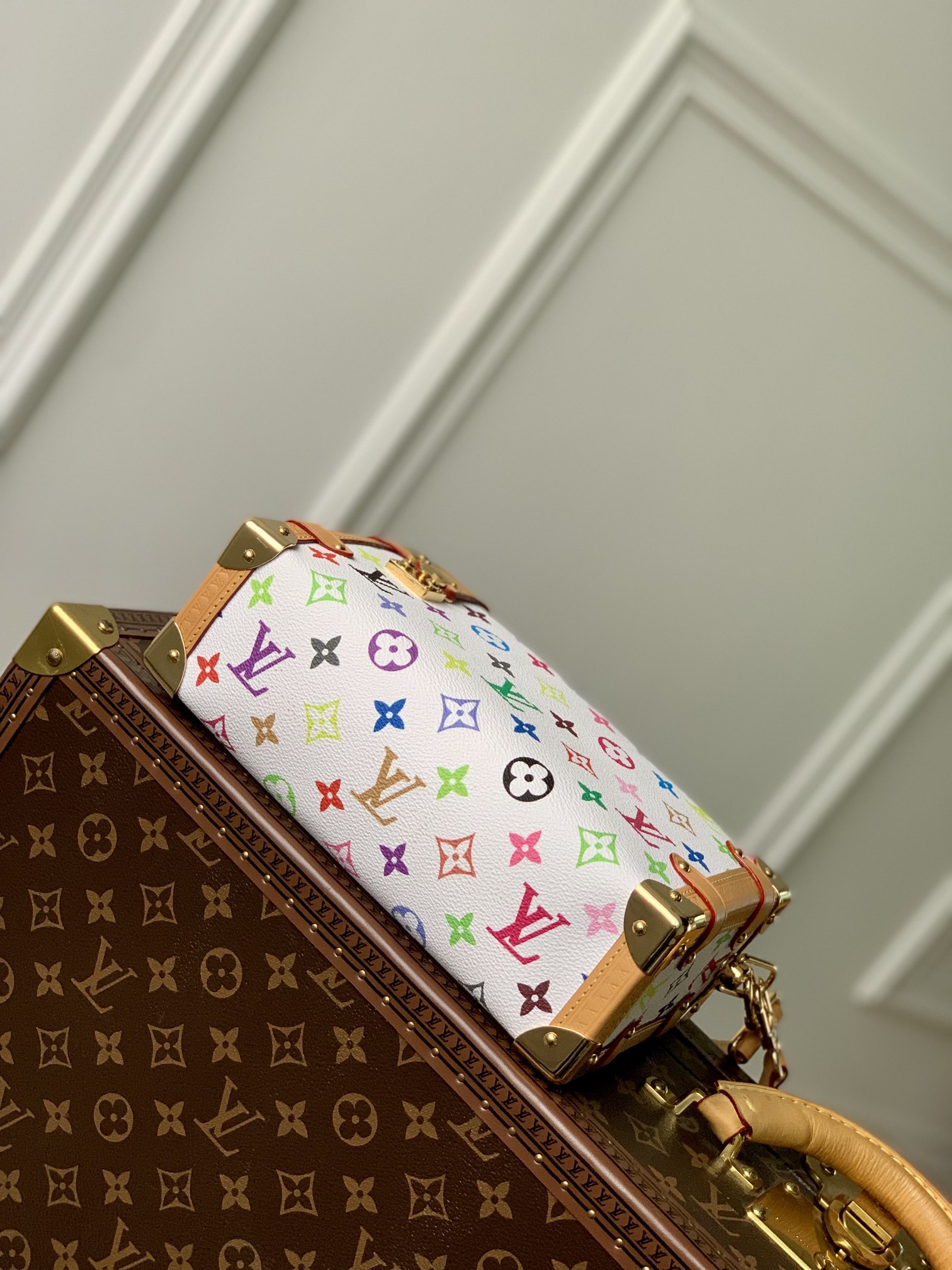l0*is V*t0n side trunk pm- m46358-21×14×6cm