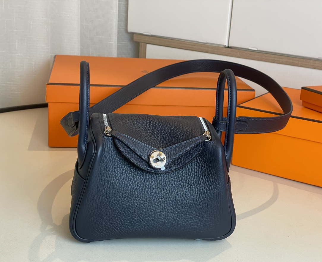 H**mes lindy 19-togo leather-19cm
