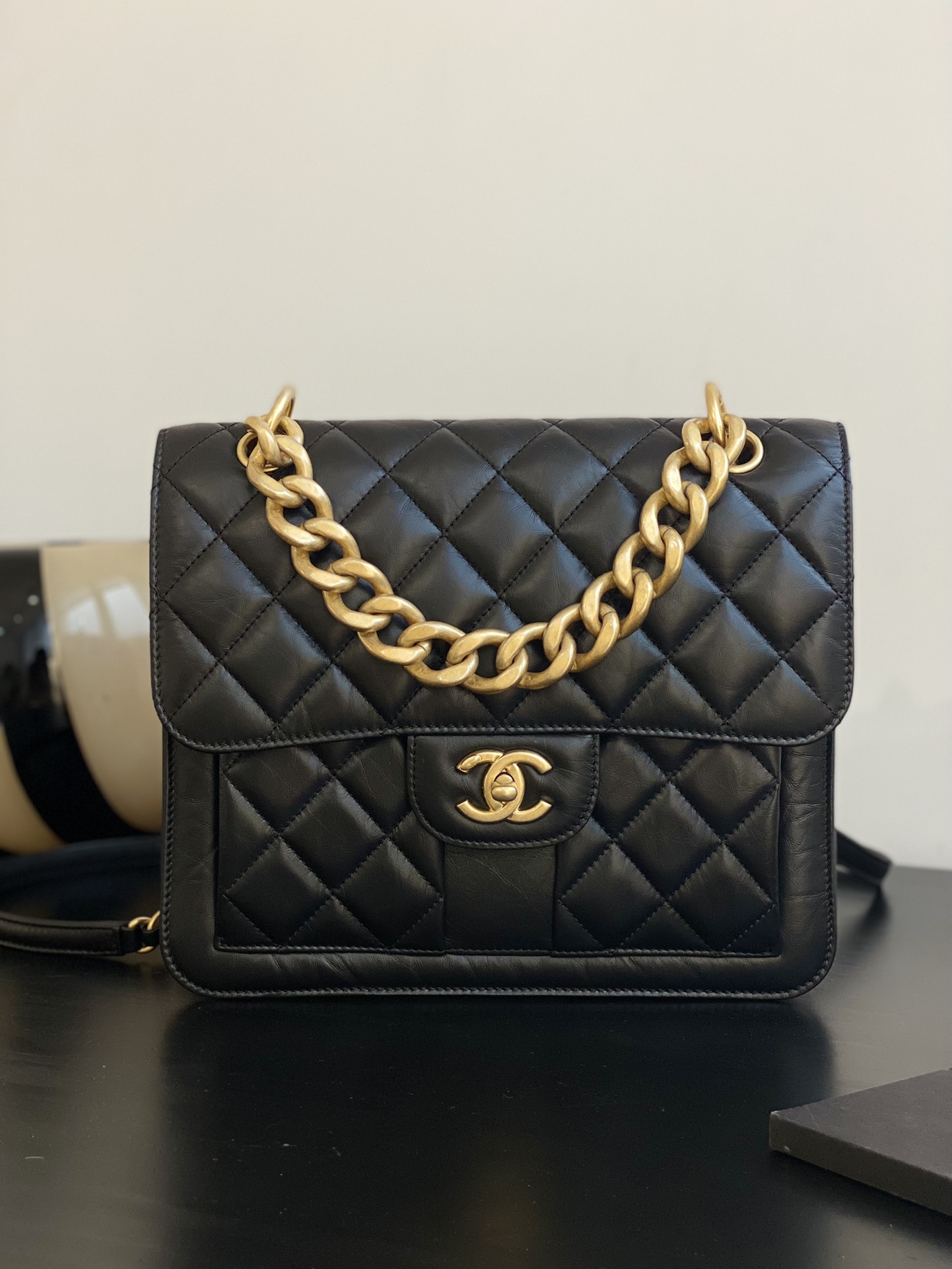 Ch@nel Mailman Shoulder Bag-25*22*6CM
