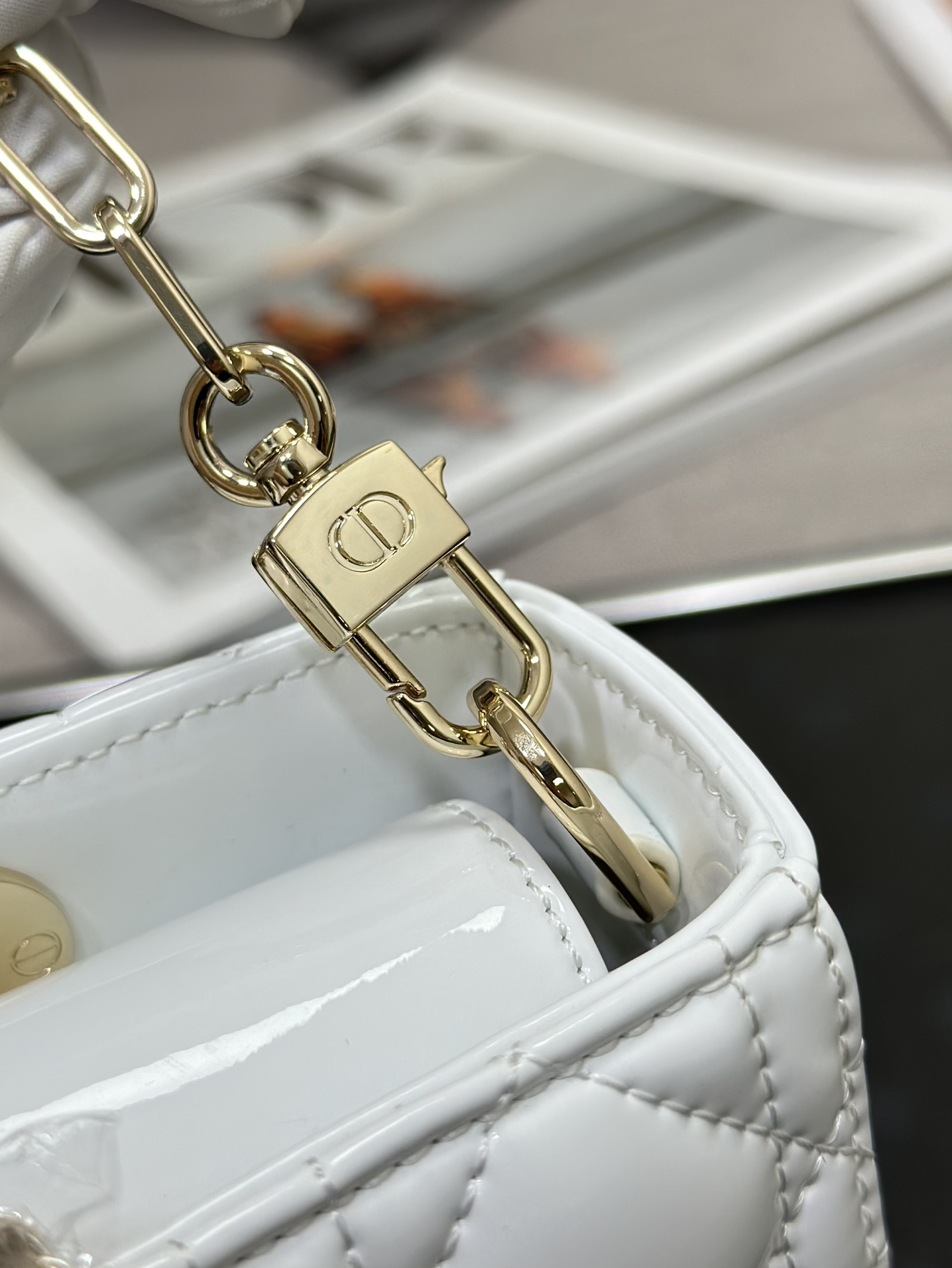 lady D*or handle bag-22*12*6cm