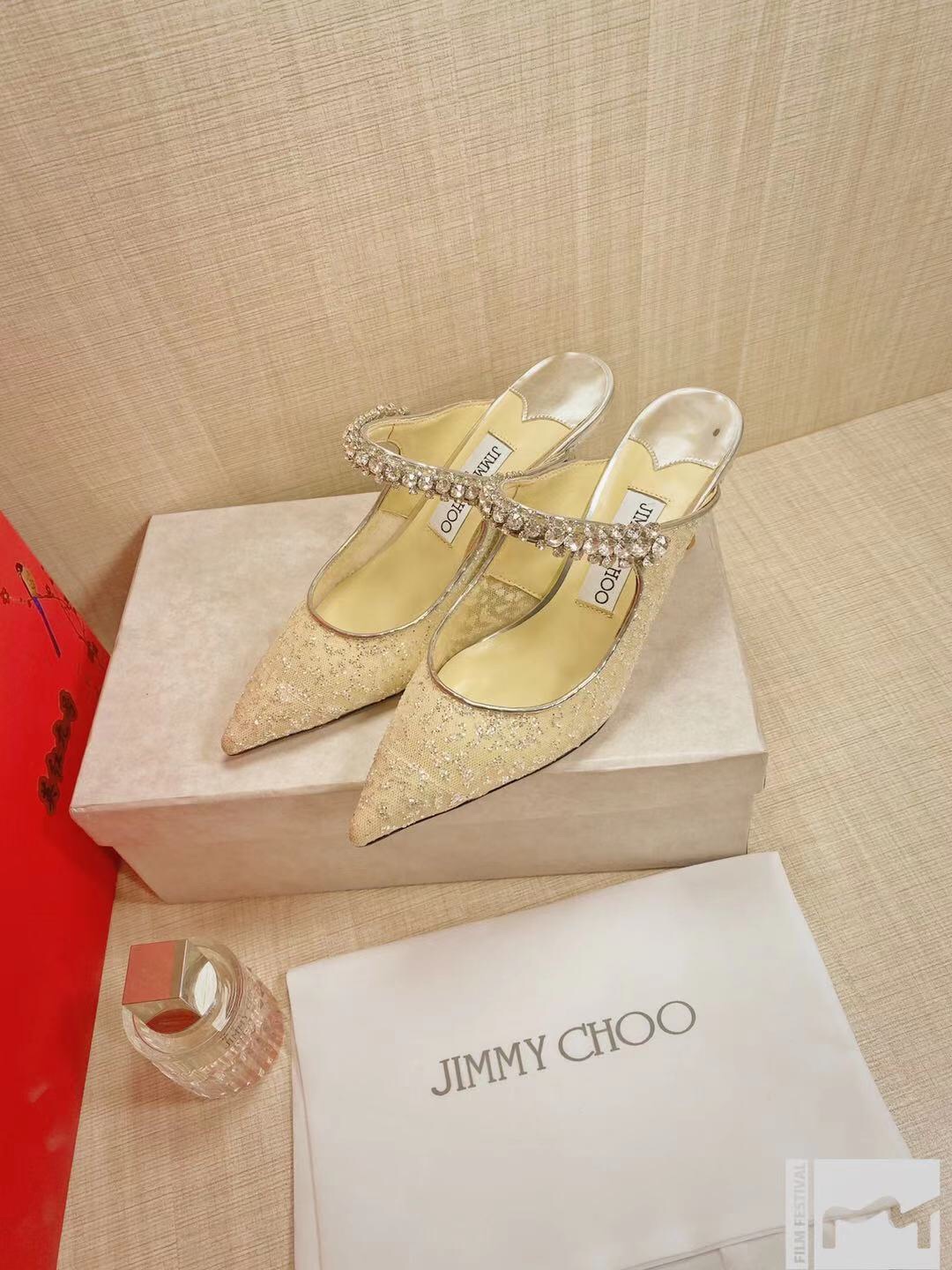 Ji*y Ch* heel-8.5/6.5cm