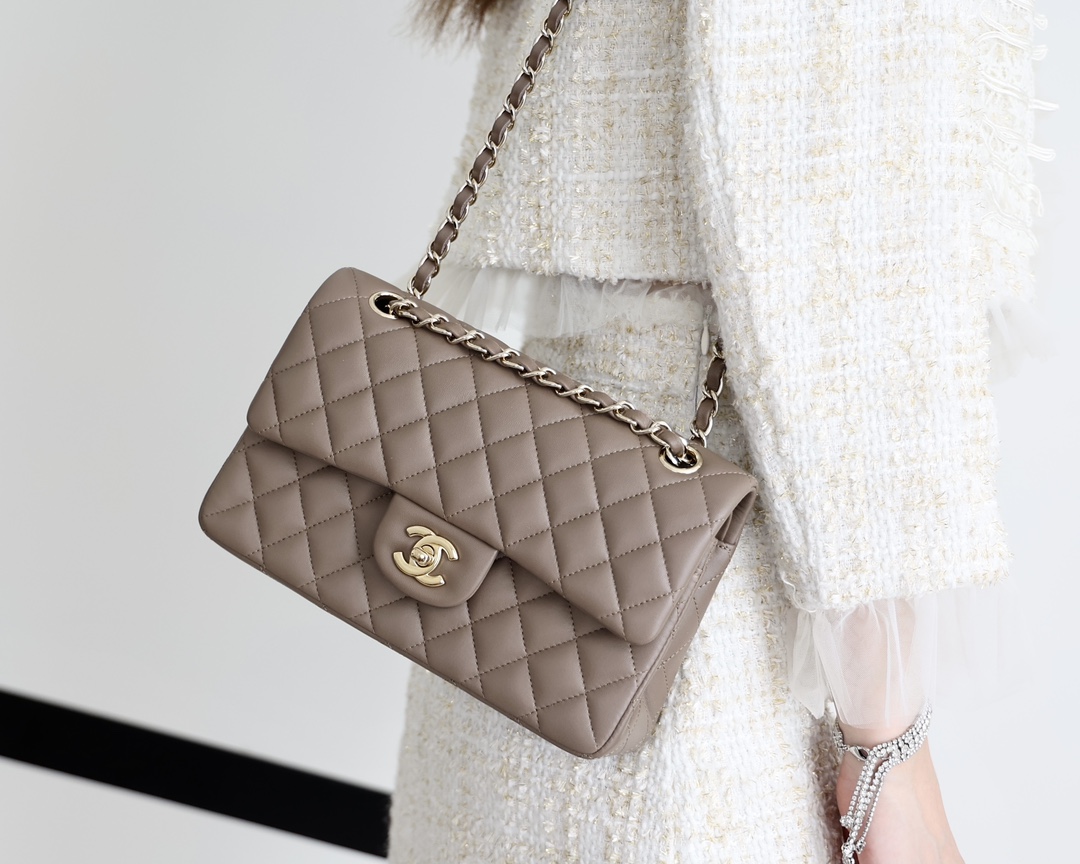 Ch@nel Flap Bag-Lambskin-23CM