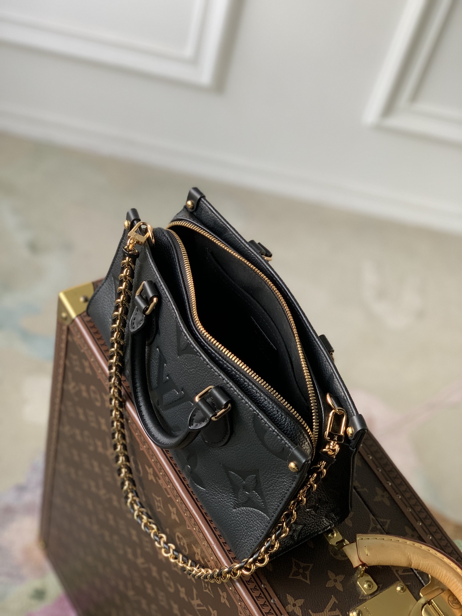 l0*is V*t0n onthego east west handbag-m23640-25*13*10cm