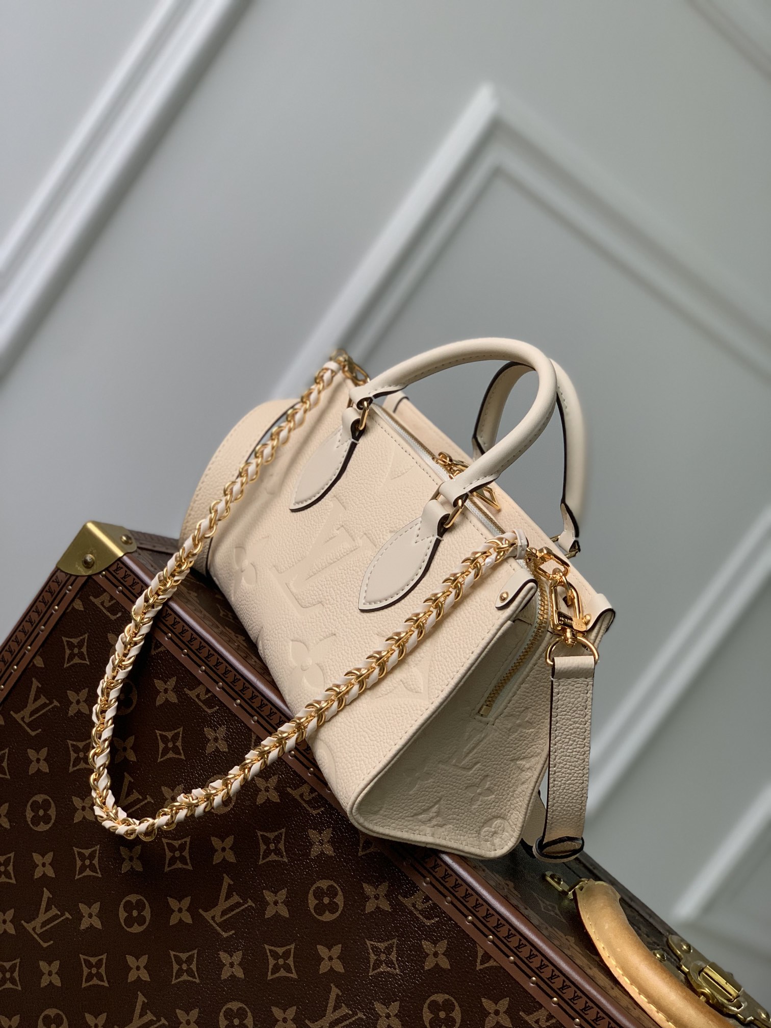 l0*is V*t0n onthego east west handbag-m23640-25*13*10cm
