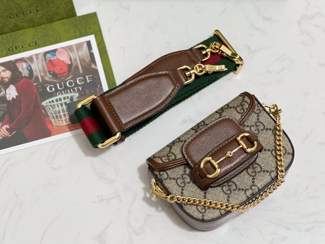 G*u*i gg horsebit 1955 bag-12*9*4cm